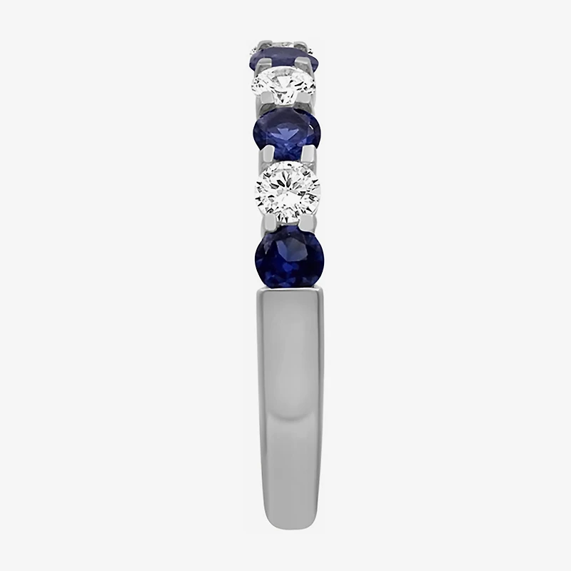 Womens Gemstone & 1/2 CT. T.W. Lab-Grown Diamond 10K Gold 2.5MM Band