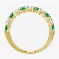 Womens Gemstone & 1/2 CT. T.W. Lab-Grown Diamond 10K Gold 2.5MM  Band