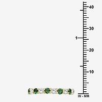 Womens Gemstone & 1/2 CT. T.W. Lab-Grown Diamond 10K Gold 2.5MM  Band