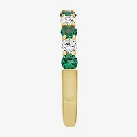 Womens Gemstone & 1/2 CT. T.W. Lab-Grown Diamond 10K Gold 2.5MM  Band