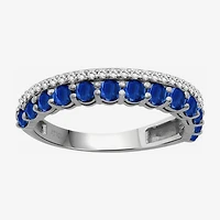 Womens Gemstone & 1/6 CT. T.W. Natural Diamond 10K Gold Band