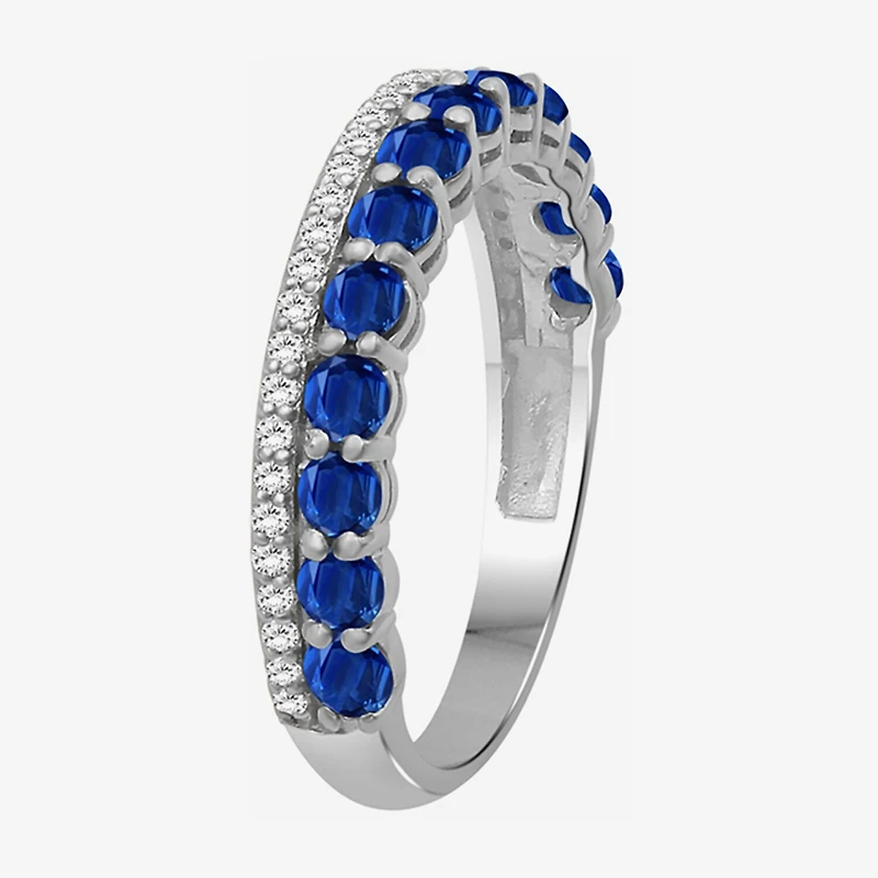 Womens Gemstone & 1/6 CT. T.W. Natural Diamond 10K Gold Band