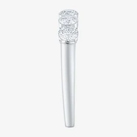 Floating Diamonds (F / Vs2) Womens 3.5MM 1 CT. T.W. Lab Grown White Diamond 14K Gold 5-Stone Anniversary Band