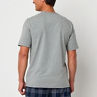 Stafford Mens Crew Neck Short Sleeve Pajama Top
