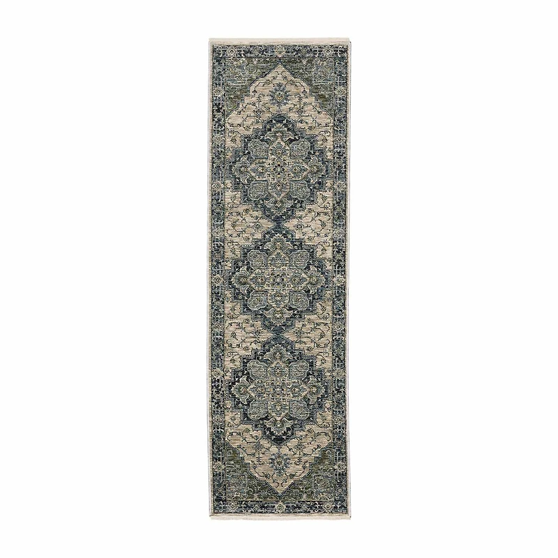 Covington Home Adeline Center Medallion 27"X90" Indoor Rectangular Runner