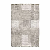Covington Home Geneva Textured Geometric 39"X60" Indoor Outdoor Rectangular Accent Rug
