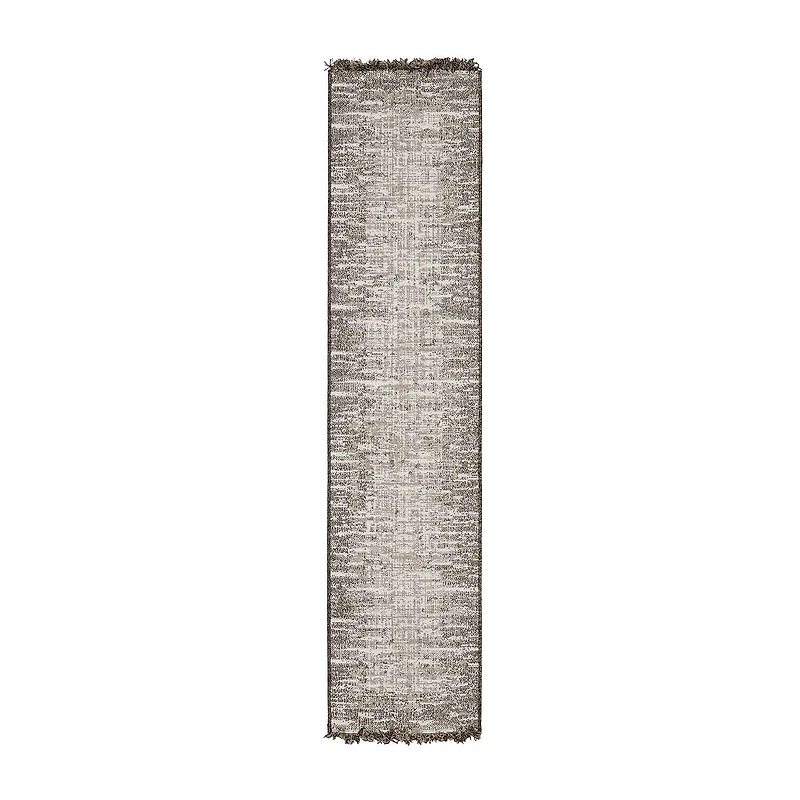 Covington Home Geneva Weathered Textures 22"X90" Indoor Outdoor Rectangular Runner