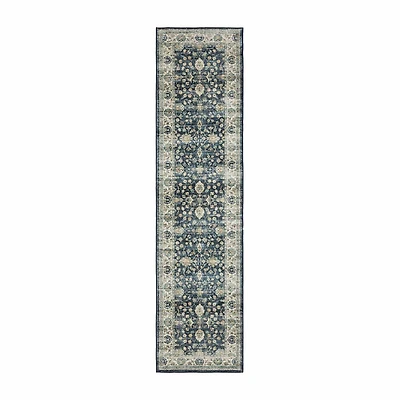 Covington Home Savannah Vintage Bordered 24"X96" Indoor Rectangular Runner