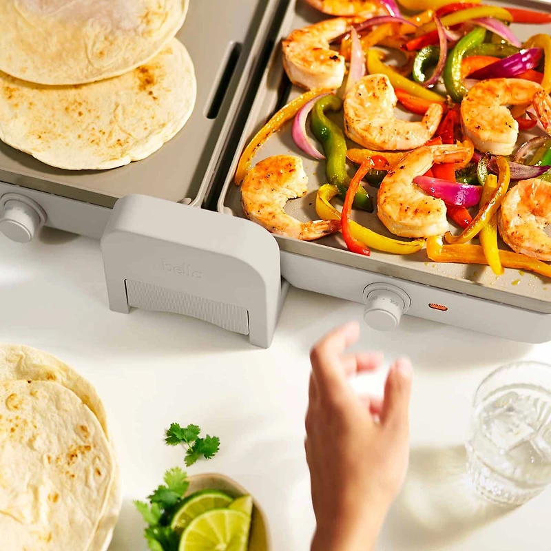 bella Fold & Store Dual Temp Griddle, Fits-anywhere™ kitchenware