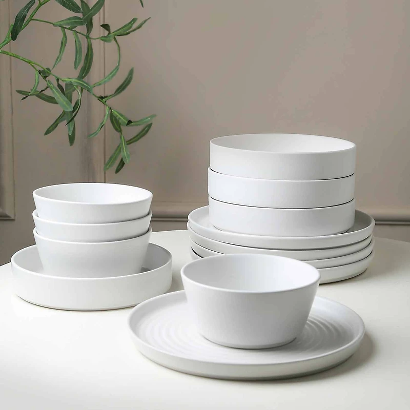 Stone + Lain Elica -pc. Stoneware Dinnerware Set