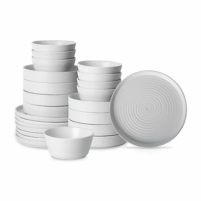 Stone + Lain Elica 24-pc. Stoneware Dinnerware Set