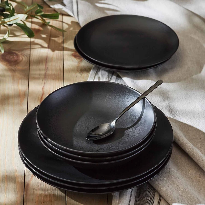 Stone + Lain Semplice 24-pc. Stoneware Dinnerware Set