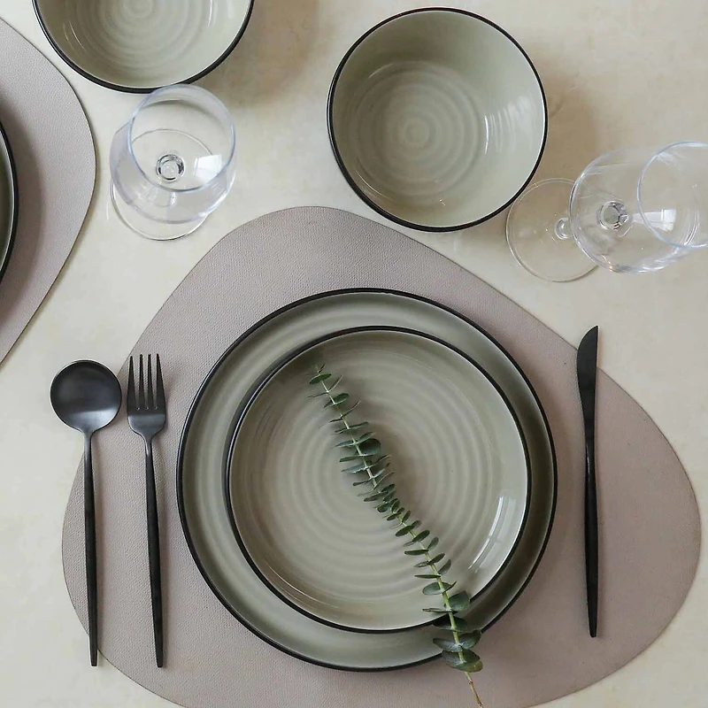 Stone + Lain Elica 24-pc. Stoneware Dinnerware Set