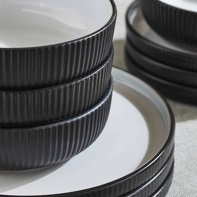 Christian Siriano New York Laro Set Of 24-pc. Stoneware Dinnerware Set