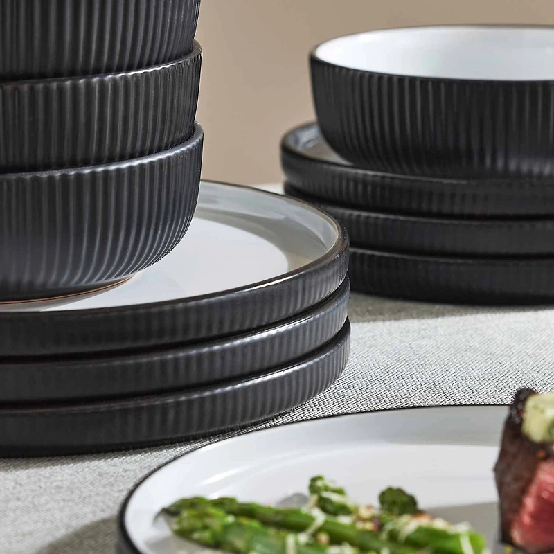 Christian Siriano New York Laro Set Of 24-pc. Stoneware Dinnerware Set