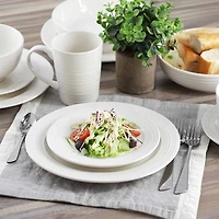 Elama Nikki Ribbed 18-pc. Porcelain Dinnerware Set