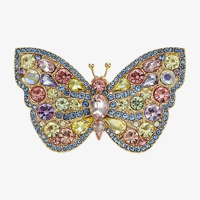 Monet Jewelry Multi Color Glass Pin