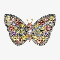 Monet Jewelry Multi Color Glass Pin