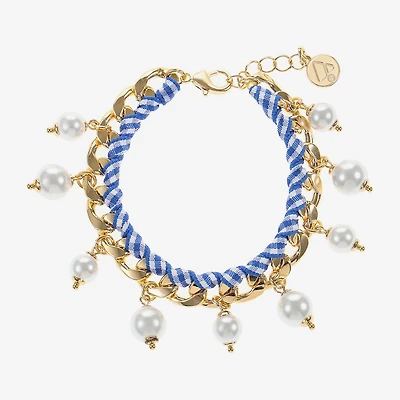 Liz Claiborne Womens Round Charm Bracelet