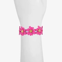 Liz Claiborne Womens Flower Stretch Bracelet