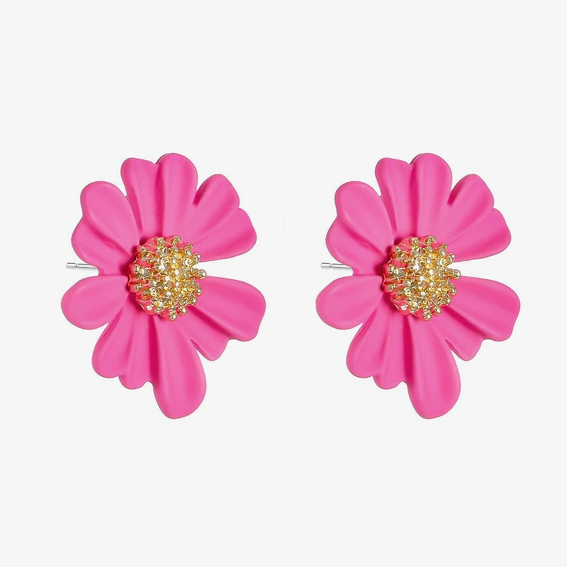 Liz Claiborne 28.1mm Flower Stud Earrings