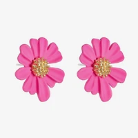 Liz Claiborne 28.1mm Flower Stud Earrings