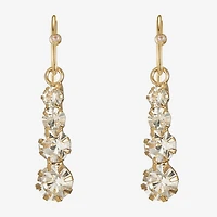 Monet Jewelry Womens Glass Round Drop Earrings
