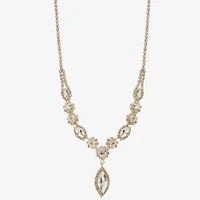 Monet Jewelry Womens Glass 17 Inch Y Necklace