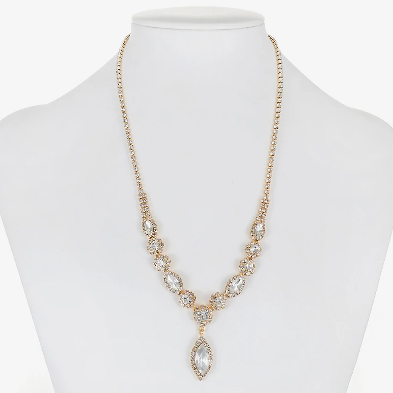 Monet Jewelry Womens Glass 17 Inch Y Necklace
