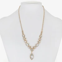 Monet Jewelry Womens Glass 17 Inch Y Necklace