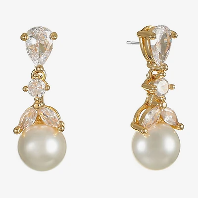 Monet Jewelry Womens Glass Hypoallergenic Drop Earrings