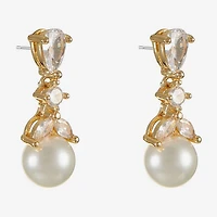 Monet Jewelry Womens Glass Hypoallergenic Drop Earrings