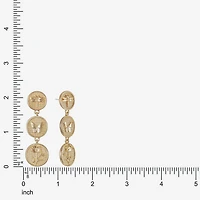 Monet Jewelry Womens Round Hypoallergenic Drop Earrings