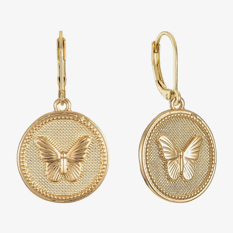 Monet Jewelry Womens Round Drop Earrings