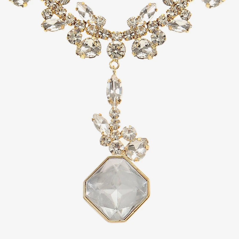 Monet Jewelry Womens Glass 17 Inch Y Necklace