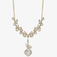 Monet Jewelry Womens Glass 17 Inch Y Necklace