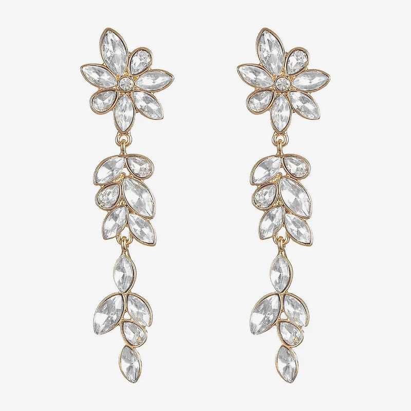 Monet Jewelry Womens Glass Marquise Hypoallergenic Drop Earrings