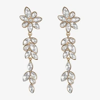 Monet Jewelry Womens Glass Marquise Hypoallergenic Drop Earrings