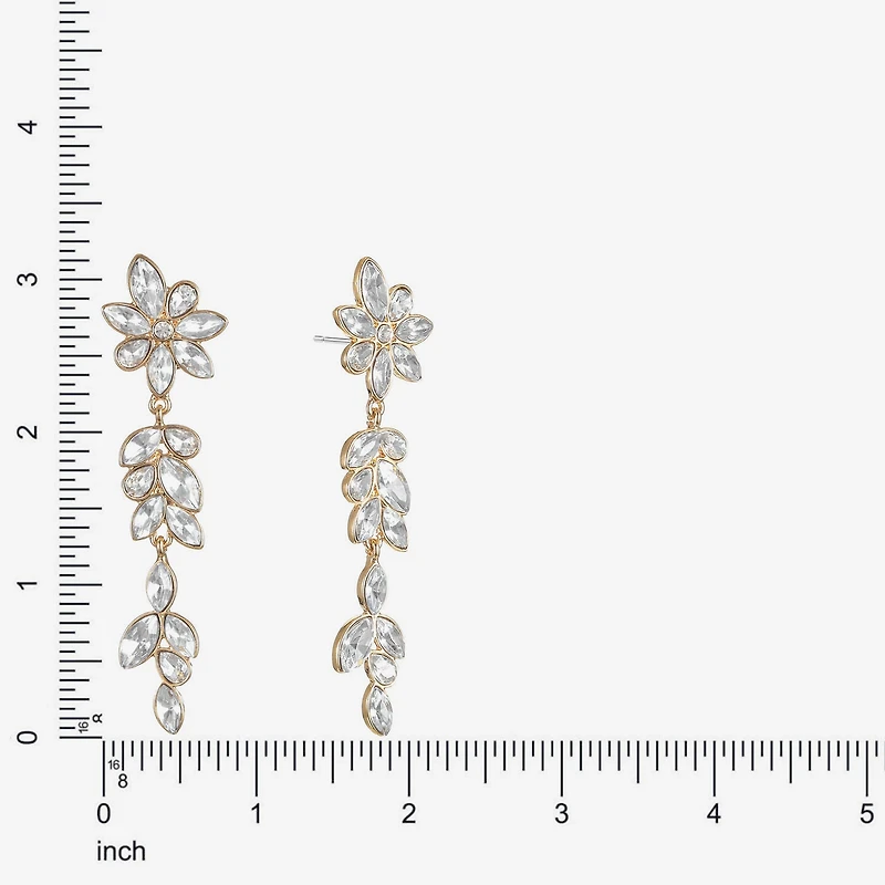 Monet Jewelry Womens Glass Marquise Hypoallergenic Drop Earrings