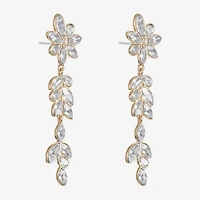 Monet Jewelry Womens Glass Marquise Hypoallergenic Drop Earrings