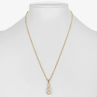 Monet Jewelry Womens Glass Round 15 Inch Pendant Necklace