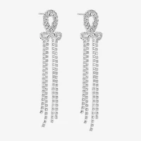Monet Jewelry Womens Glass Pear Hypoallergenic Drop Earrings