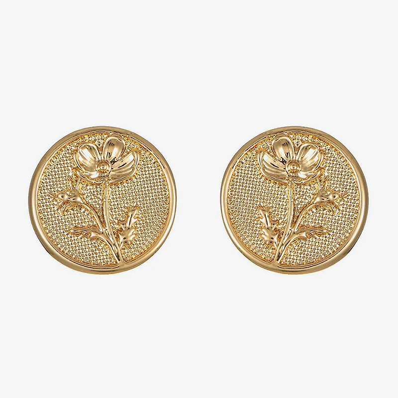 Monet Jewelry 16mm Round Stud Earrings