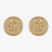 Monet Jewelry 16mm Round Stud Earrings