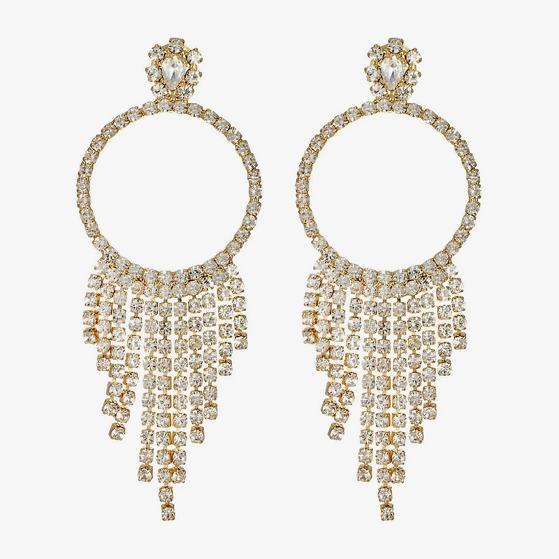 Monet Jewelry Womens Glass Round Hypoallergenic Drop Earrings
