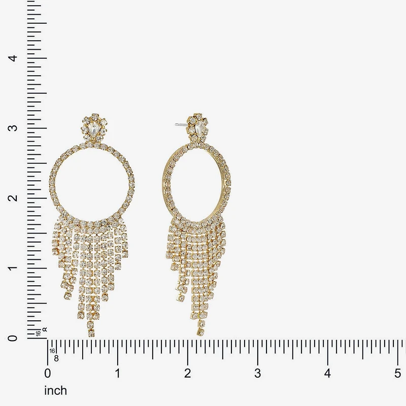 Monet Jewelry Womens Glass Round Hypoallergenic Drop Earrings