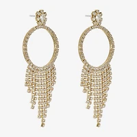 Monet Jewelry Womens Glass Round Hypoallergenic Drop Earrings