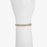 Monet Jewelry Womens Glass Round Stretch Bracelet