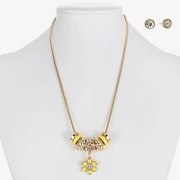 Liz Claiborne Womens Glass Flower 2-pc. Jewelry Set