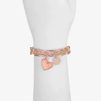 Liz Claiborne Womens Shell Heart Stretch Bracelet
